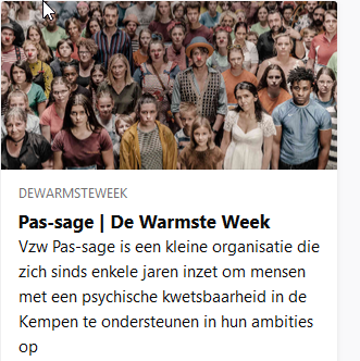 de warmste week